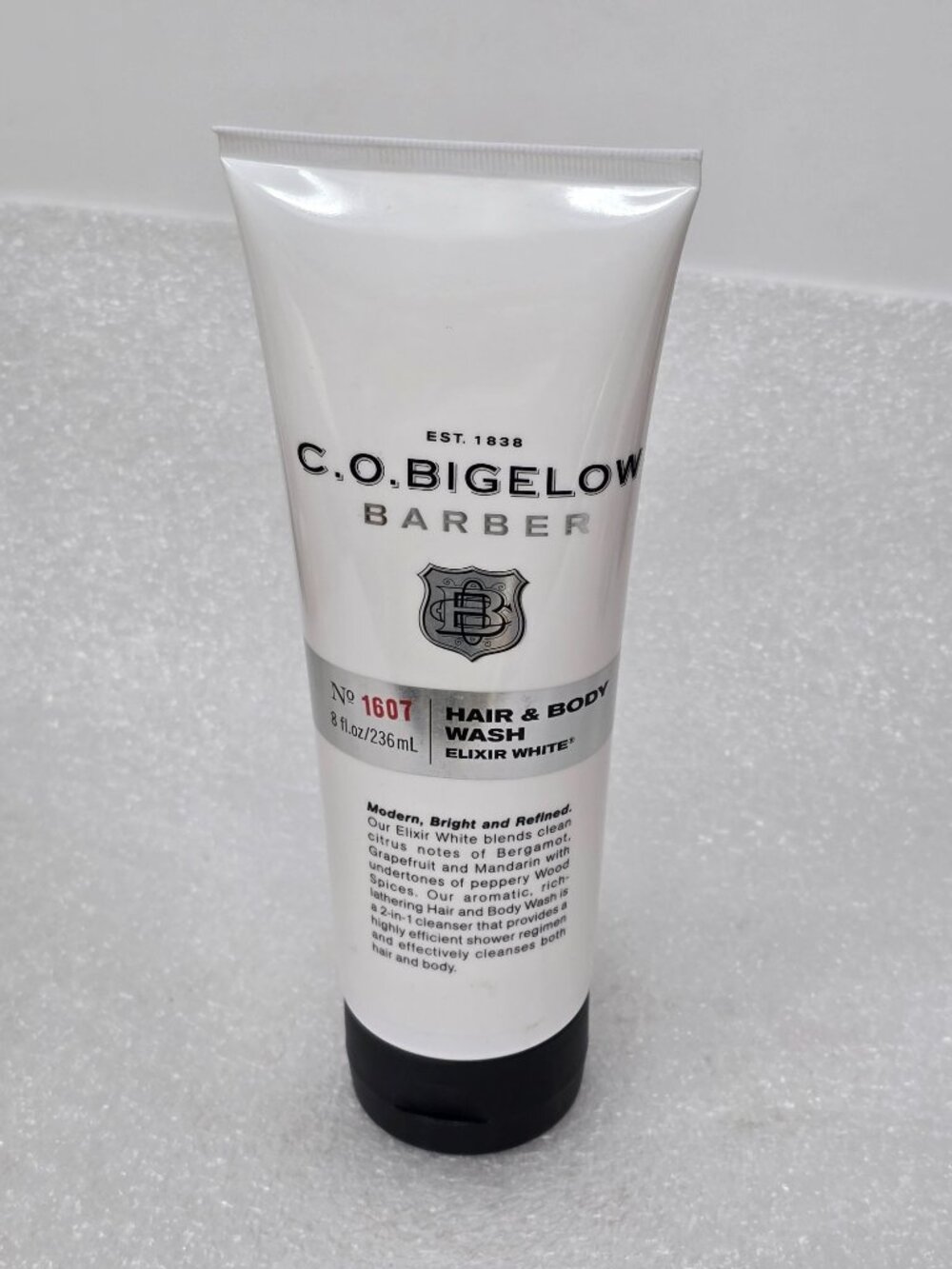 C.O. Bigelow Barber Hair & Body Wash No. 1607 Elixir White 8 Fl Oz